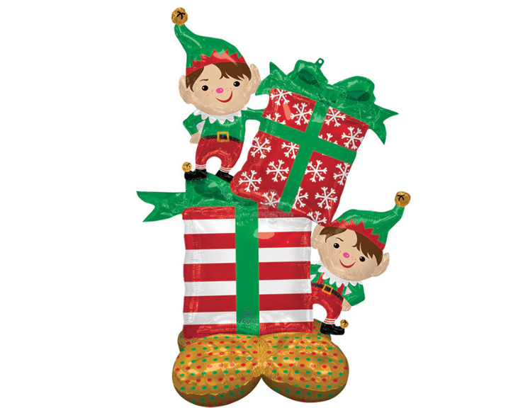 Christmas Elves Airloonz Decoration Balloon Set